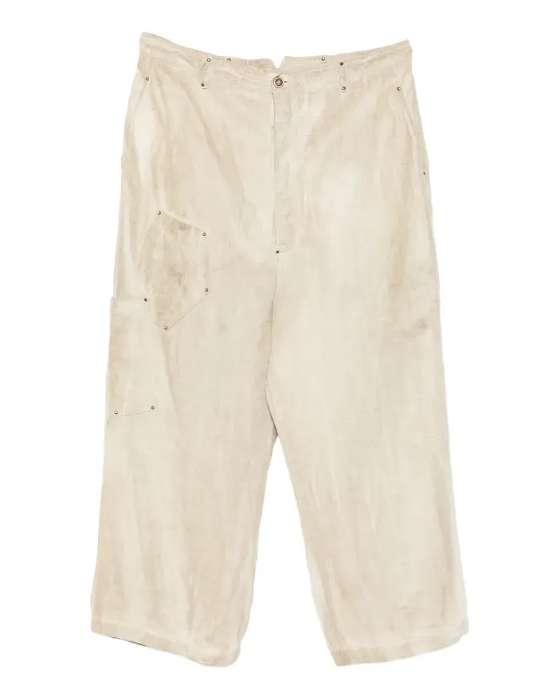 Studiorundholz Hanfhose mit Nietendetail - Nude Nude
