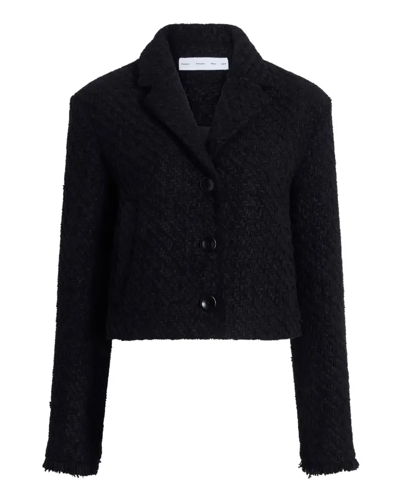 Proenza Schouler Nima Jacke mit Flechtdesign - Schwarz Schwarz