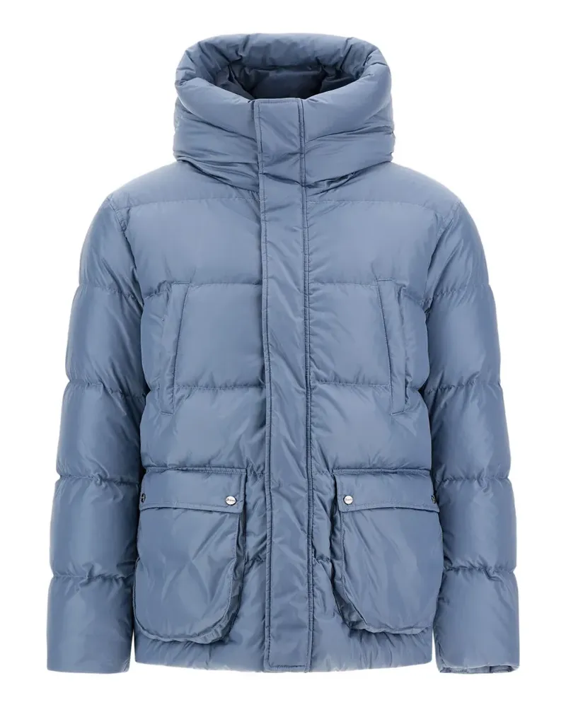 Herno Wattierte Polar-Tech Kapuzenjacke - Blau Blau