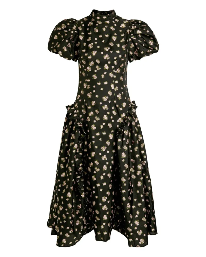 Sister Jane floral-print mini dress - Schwarz Schwarz