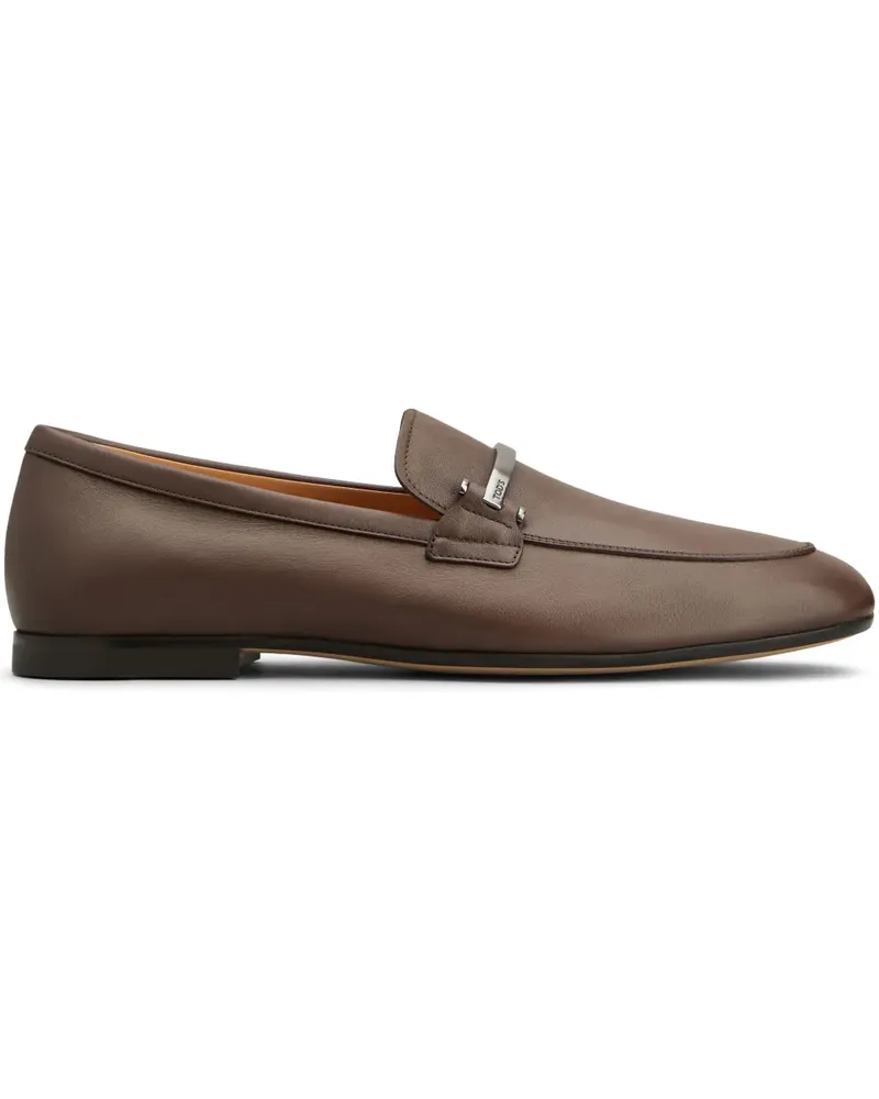 TOD'S Loafer mit mandelförmiger Kappe - Braun Braun
