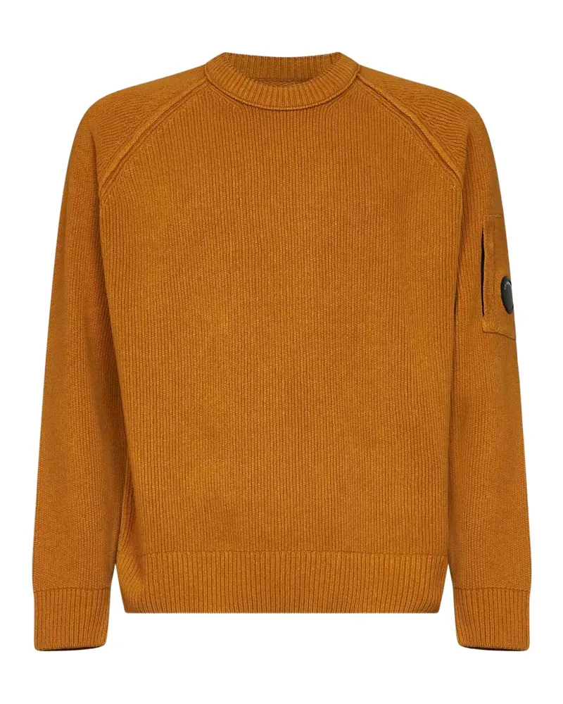 C.P. Company Lens detail raglan-sleeve sweater - Orange Orange