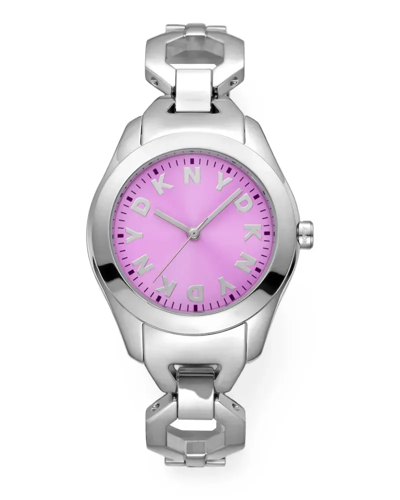 DKNY logo-letter markers 33mm watch - Violett Violett