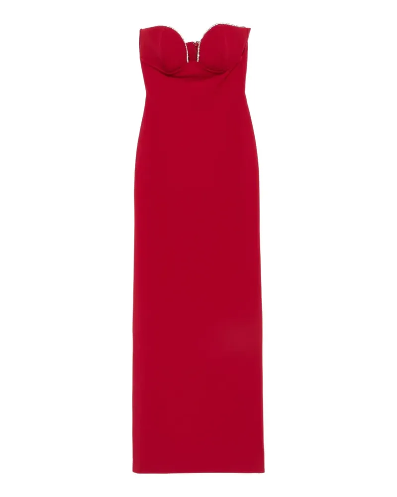 Solace London The Sommer Maxikleid aus Rubin - Rot Rot