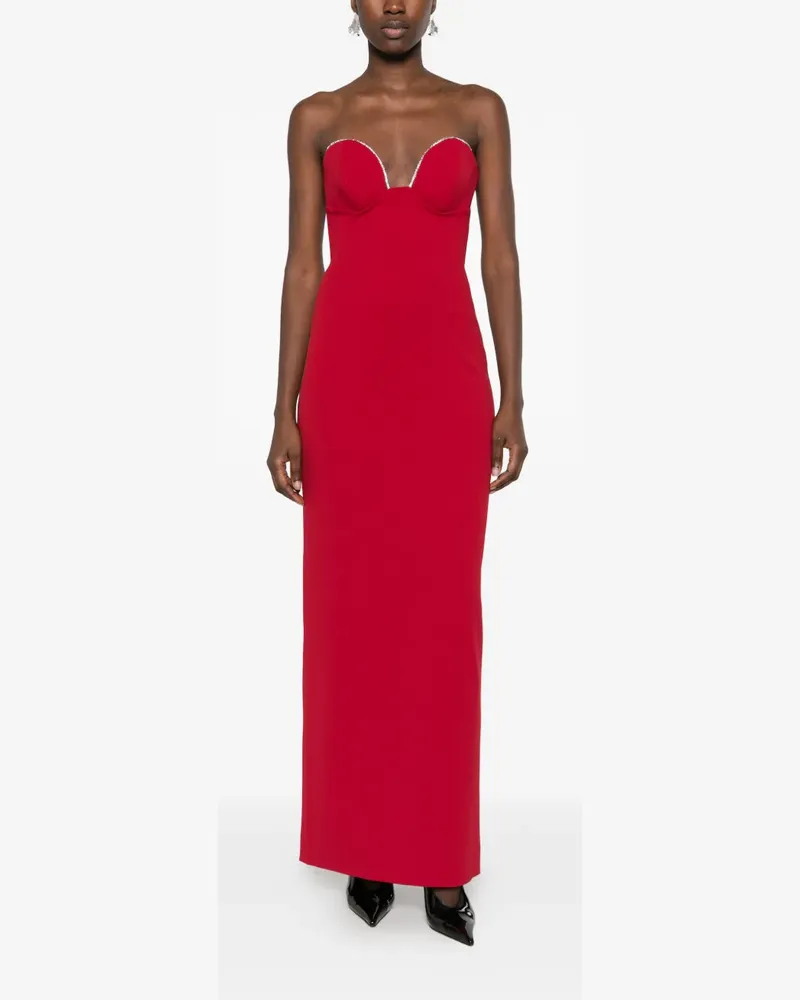Solace London The Sommer Maxikleid aus Rubin - Rot Rot