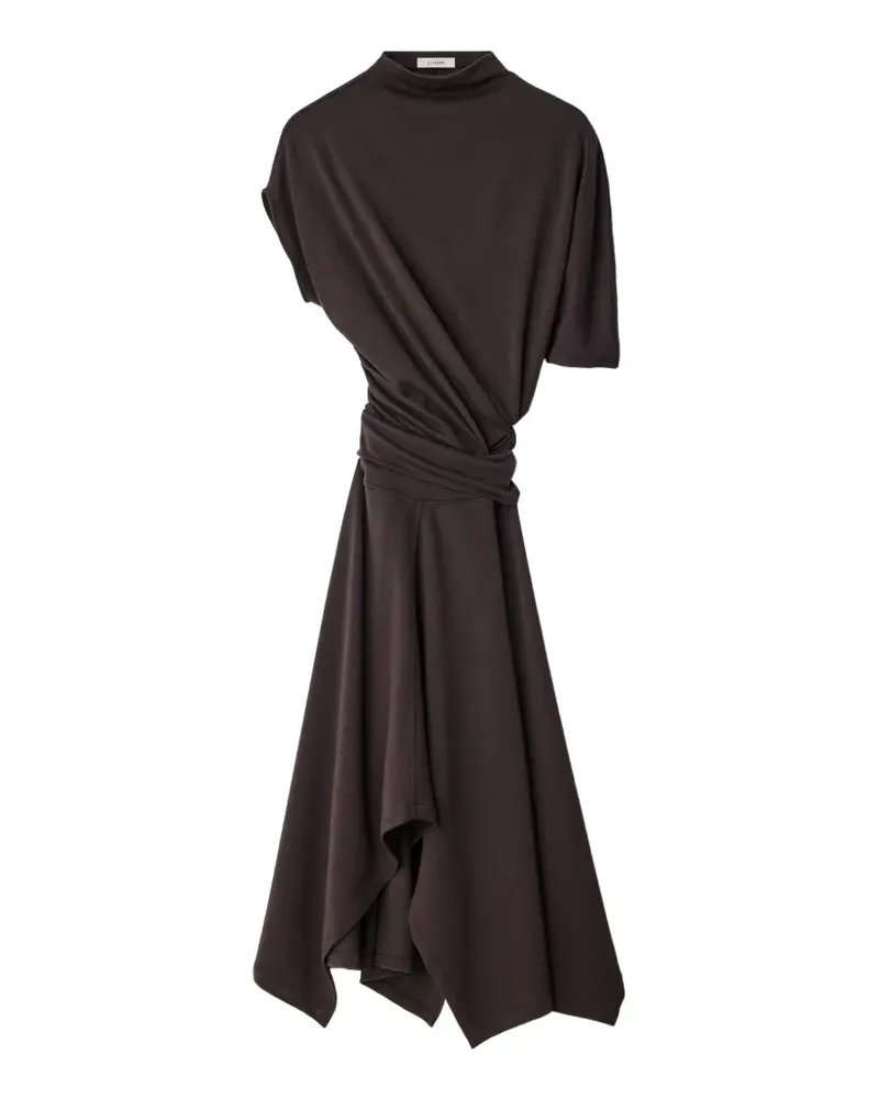 Christophe Lemaire Asymmetrisches Kleid - Braun Braun
