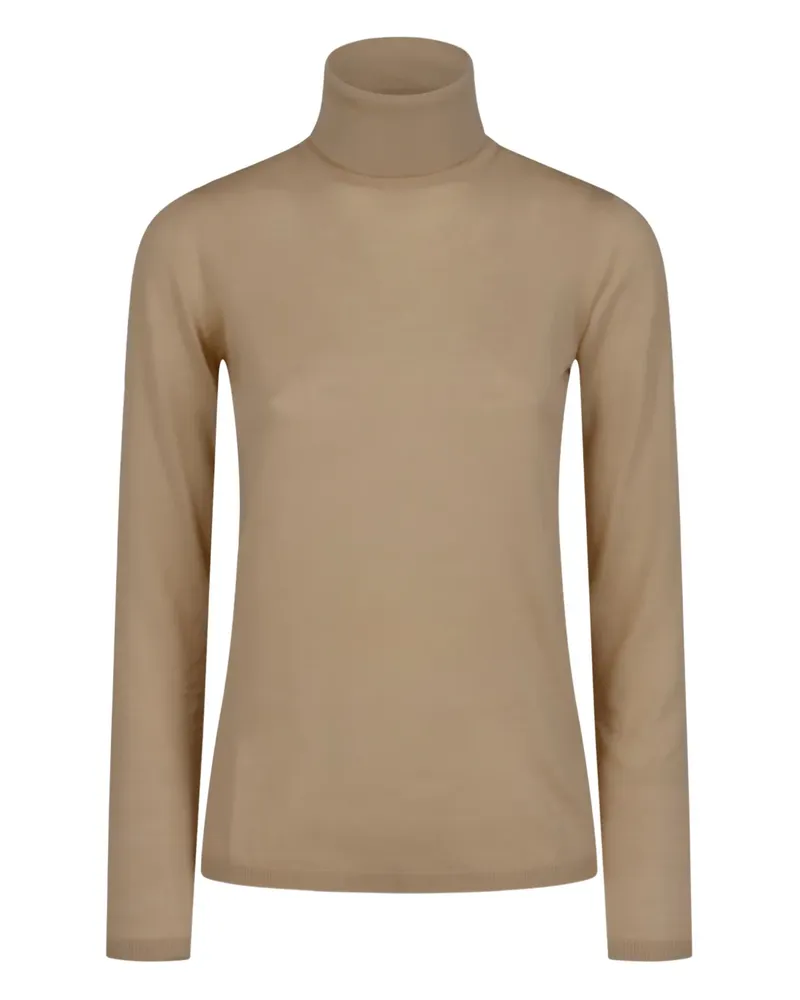 Max Mara Langärmeliger Rollkragenpullover - Nude Nude