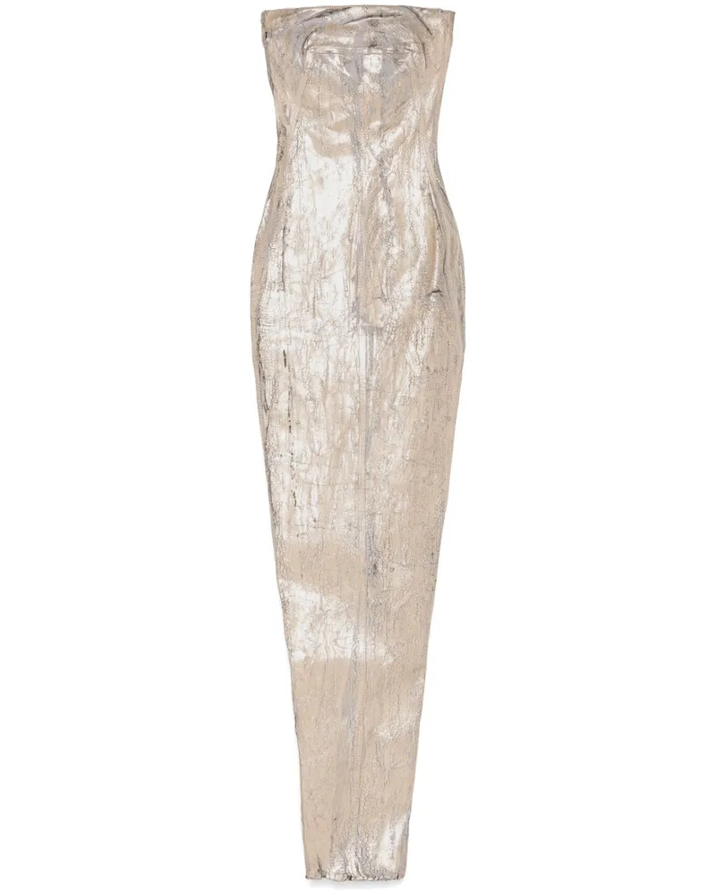 Rick Owens Maxikleid mit Bustier - Gold Gold
