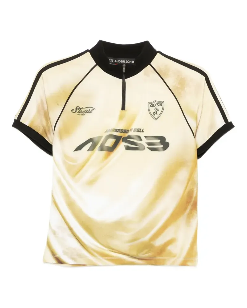 Andersson Bell Prined Oberteil - Gold Gold