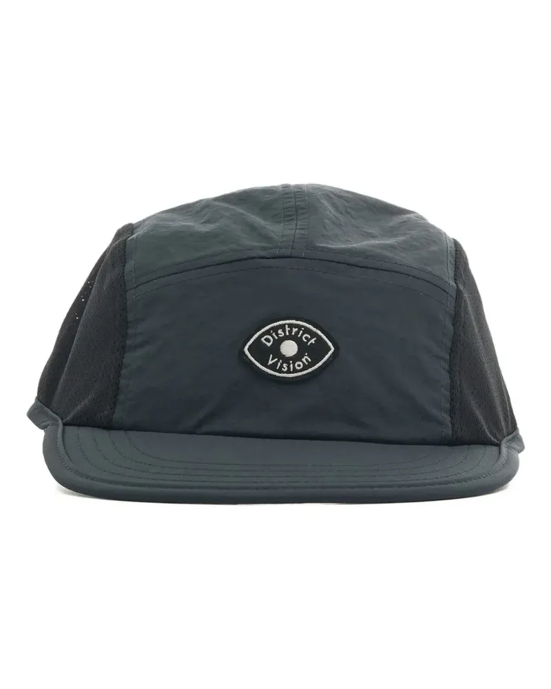 District Vision logo-patch mesh-paneled cap - Grau Grau