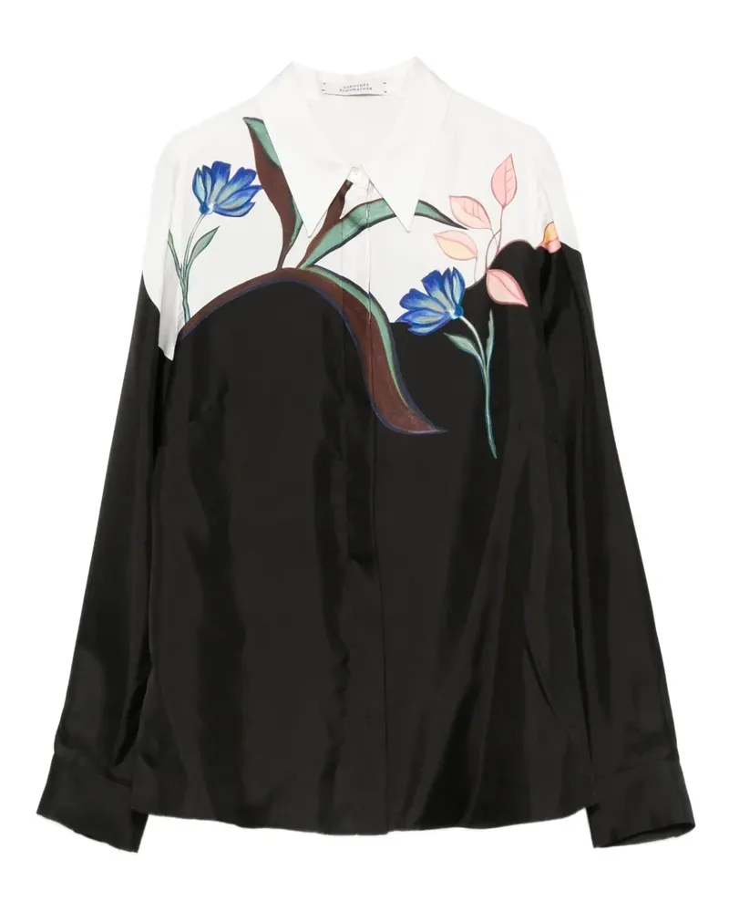 Dorothee Schumacher Hemd mit Blumen-Print - Schwarz Schwarz