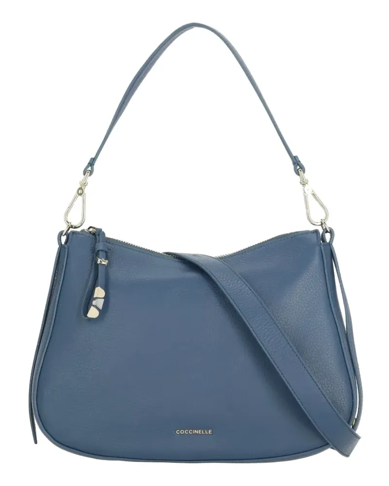 Coccinelle small Nory grained leather shoulder bag - Blau Blau