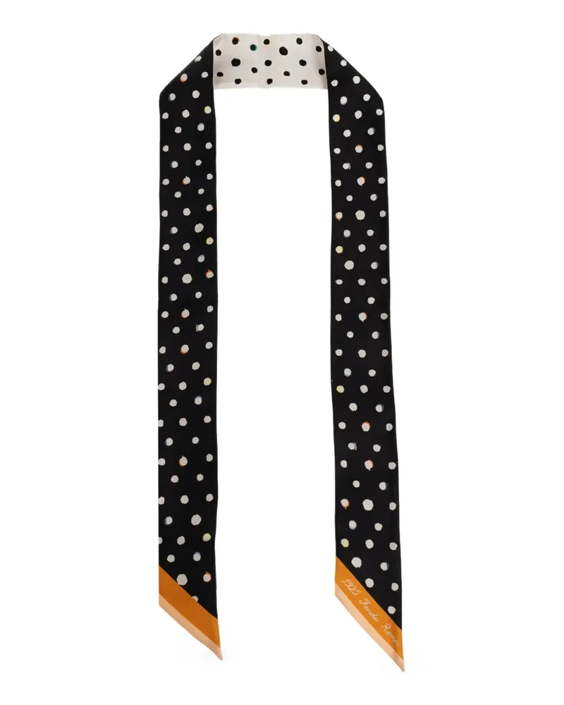 Fendi Schal mit Polka Dots - Schwarz Schwarz