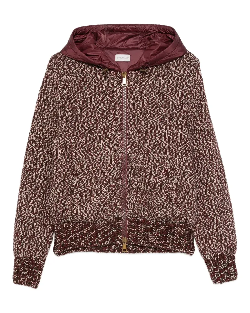 Moncler Klassische Kapuzenjacke - Rot Rot