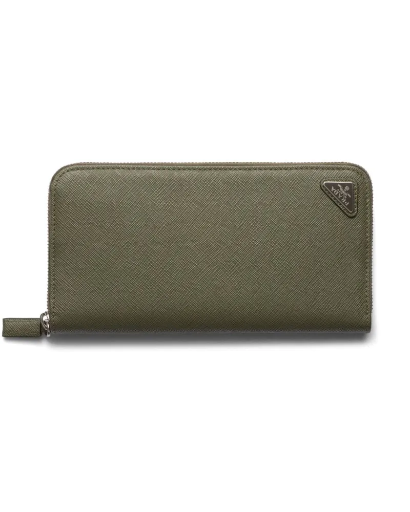 Prada Portemonnaie aus Saffiano-Leder - Grün Grün
