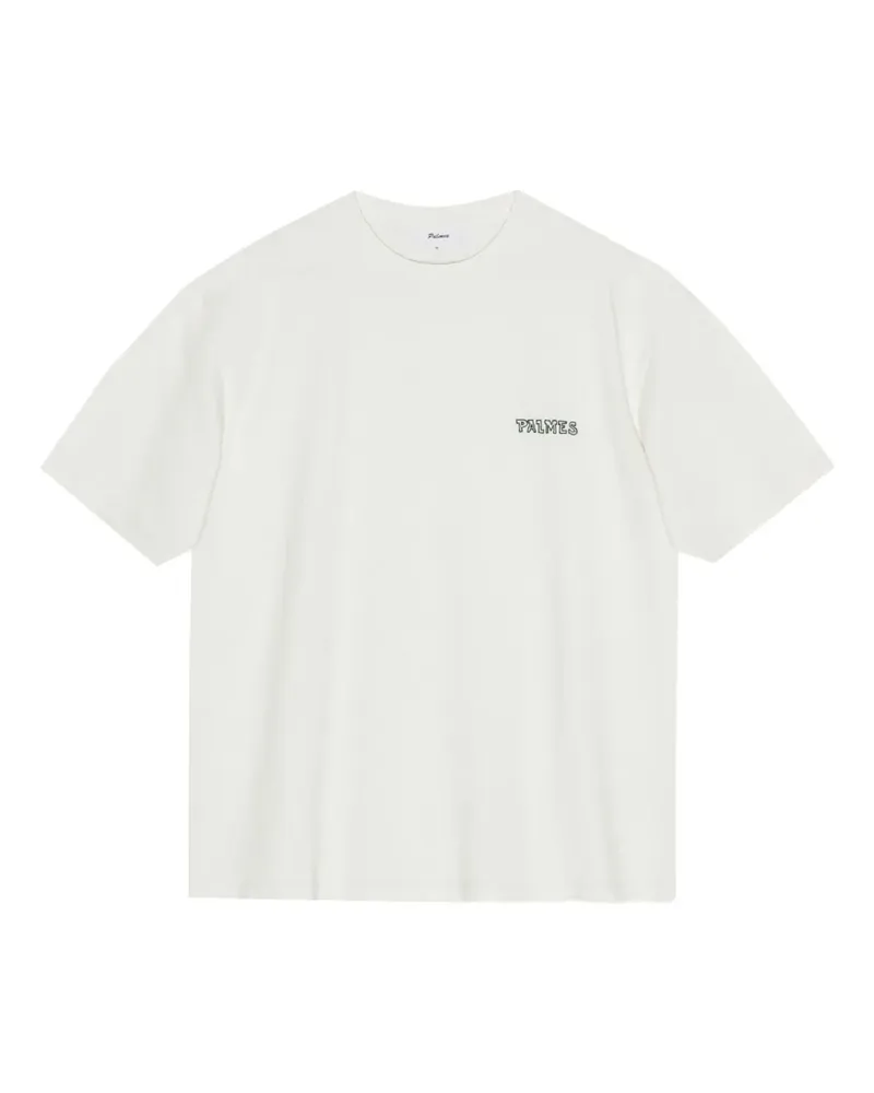 Palmes T-Shirt mit Logo - Weiß Weiß