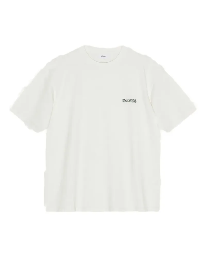 Palmes T-Shirt mit Logo - Weiß Weiß