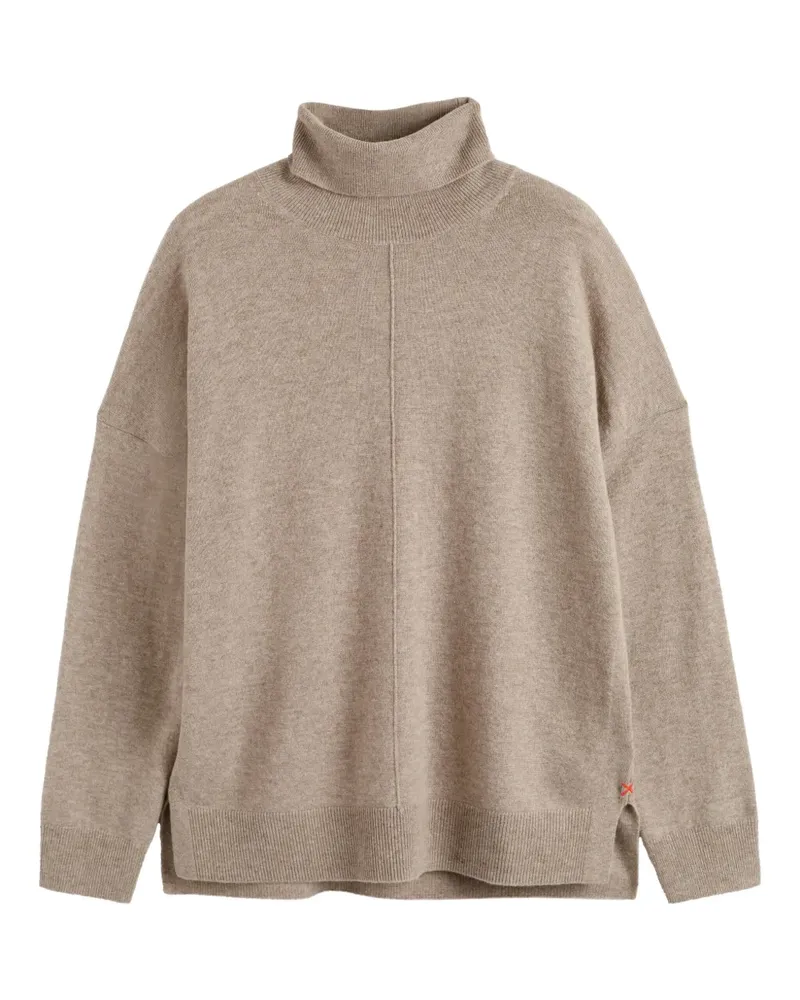 Chinti & Parker Rollkragenpullover mit seitlichem Schlitz - Nude Nude