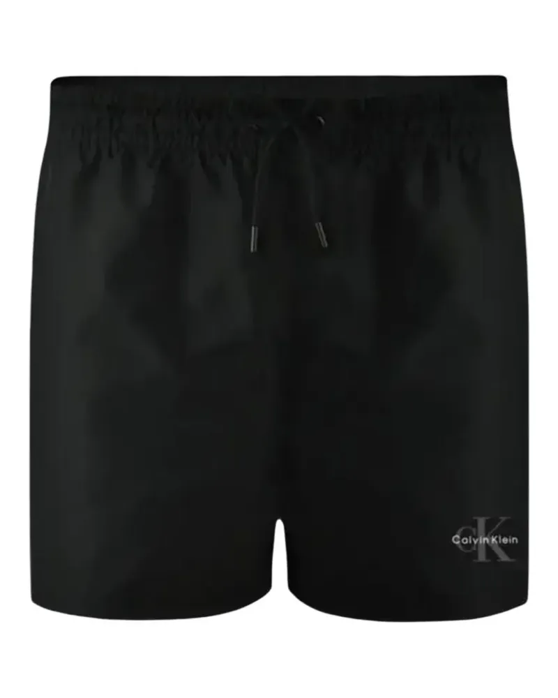 Calvin Klein Badeshorts mit Kordelzug - Schwarz Schwarz