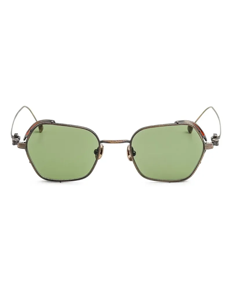 MATSUDA Sonnenbrille mit eckigem Gestell - Gold Gold