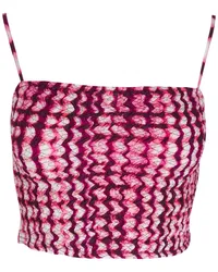 Dorothee Schumacher Cropped-Top mit Zickzackmuster Rosa