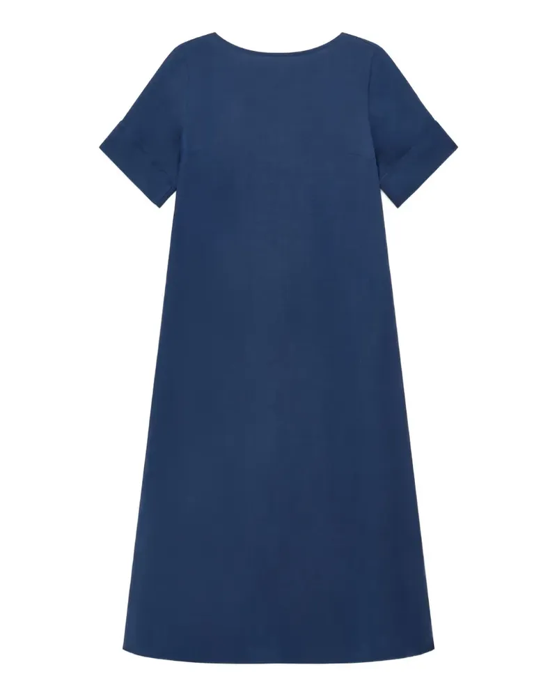 Maliparmi Timeless bateau-neck V-back midi dress - Blau Blau