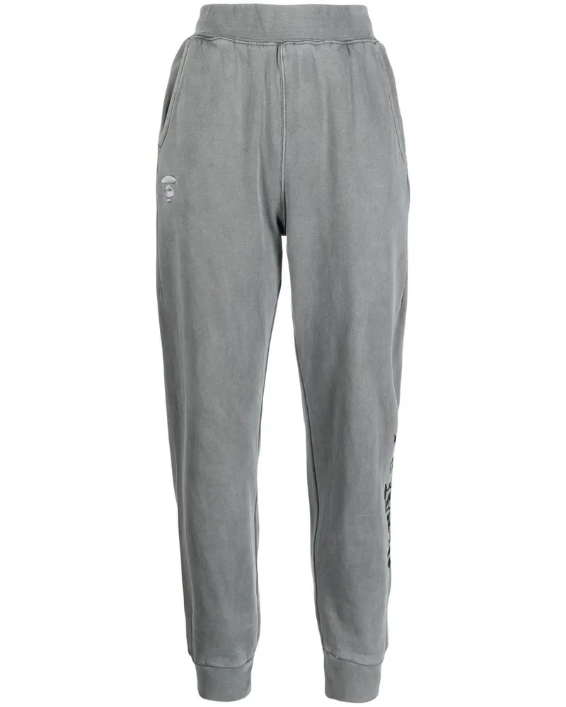 BAPE Jogginghose mit Logo-Print - Grau Grau