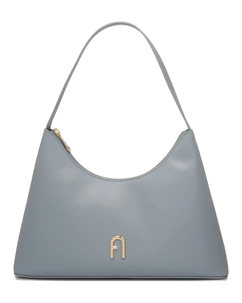 Furla Kleiner Tote Bag mit abgerundetem Saum - Blau Blau