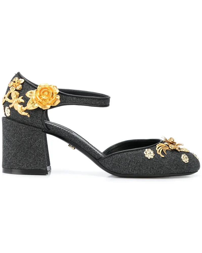 Dolce & Gabbana Vally' Pumps mit Knöchelriemen - Schwarz Schwarz