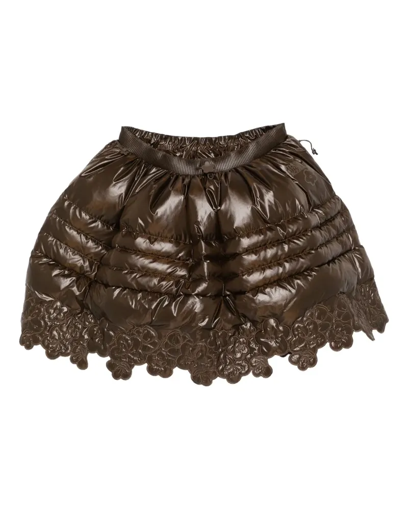 Cecilie Bahnsen x The North Face gesteppter Minirock - Braun Braun