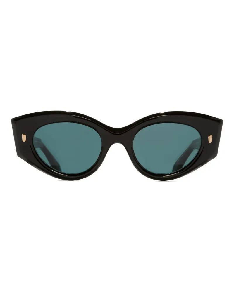 Cutler and Gross Sonnenbrille mit Cat-Eye-Gestell - Schwarz Schwarz