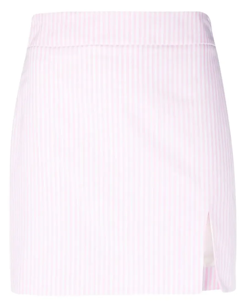 Rowen Rose Gestreifter Minirock - Rosa Rosa