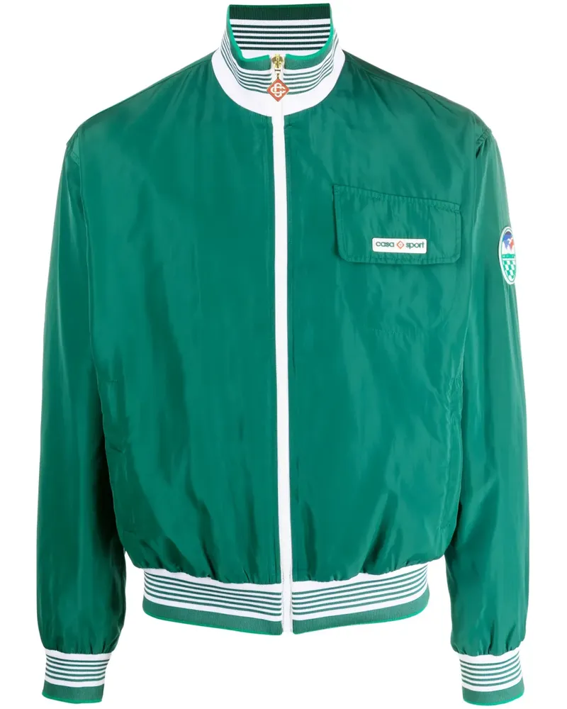 Casablanca Paris Sportjacke mit Logo-Patch - Grün Grün