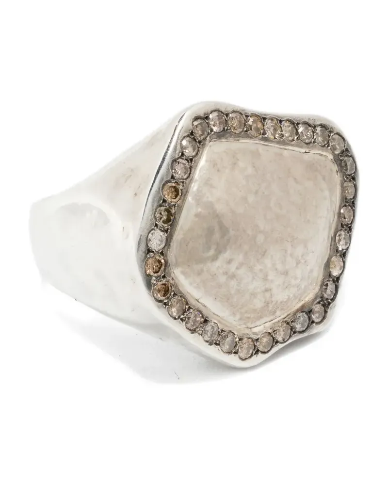 Rosa Maria Caracass Sterlingsilberring mit Diamant Silber
