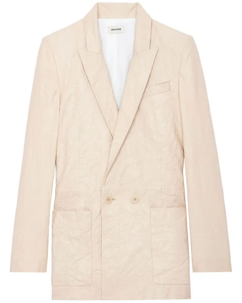 Zadig & Voltaire Blazer mit steigendem Revers - Nude Nude