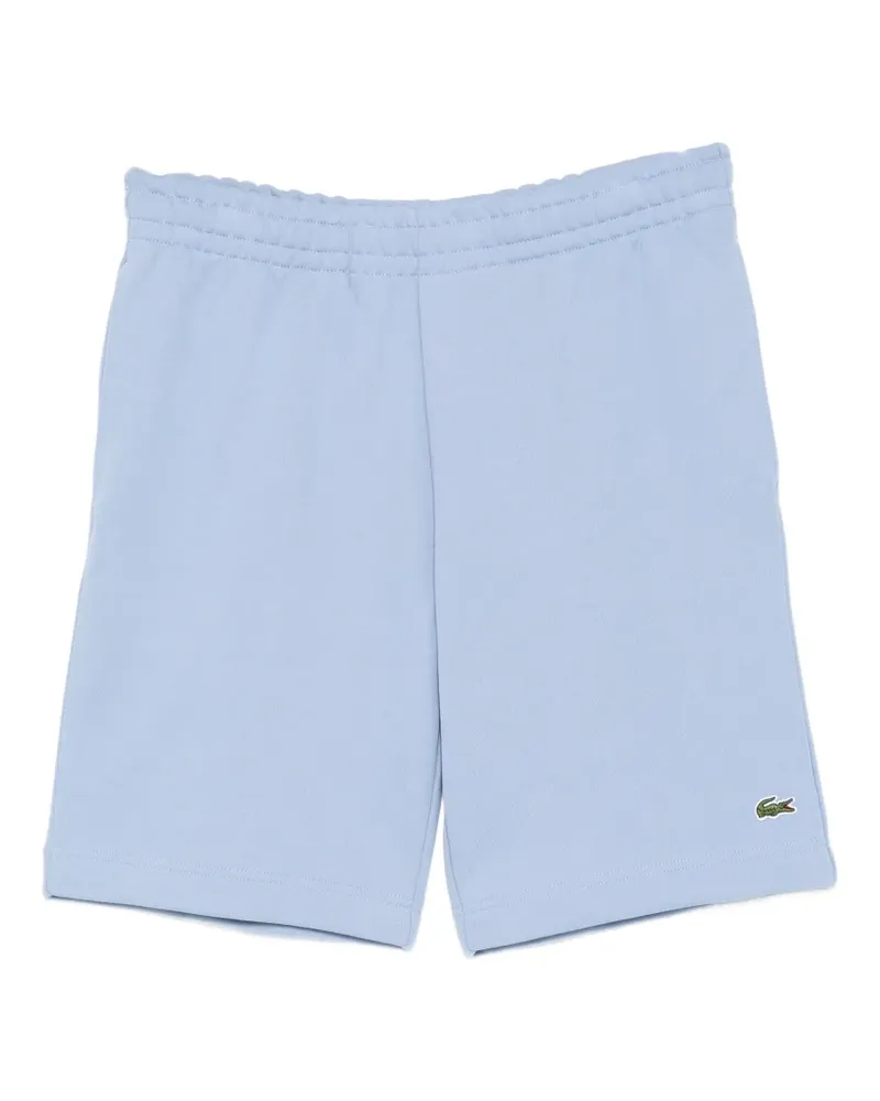 Lacoste logo-embroidered shorts - Blau Blau