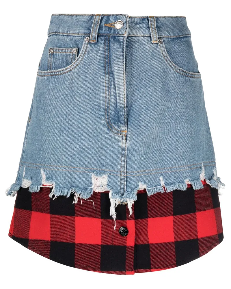 Moschino Jeansrock im Layering-Look - Blau Blau