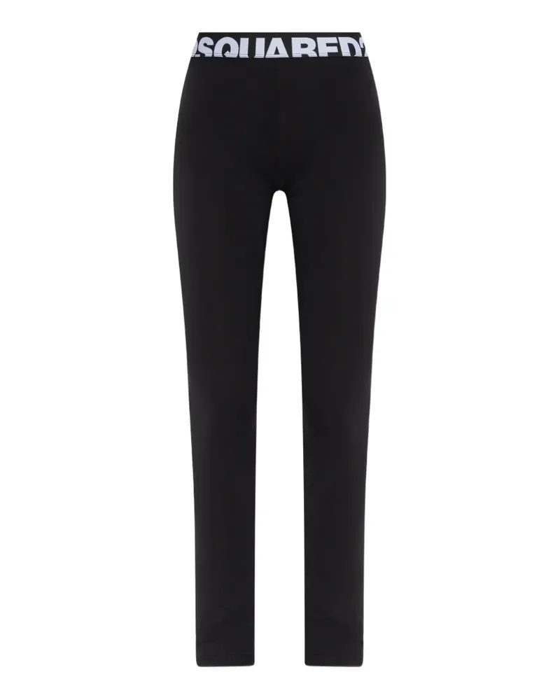 Dsquared2 logo-waistband leggings - Schwarz Schwarz