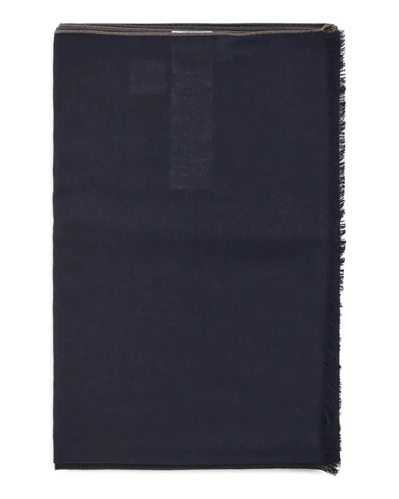 Eleventy fringed scarf - Blau Blau