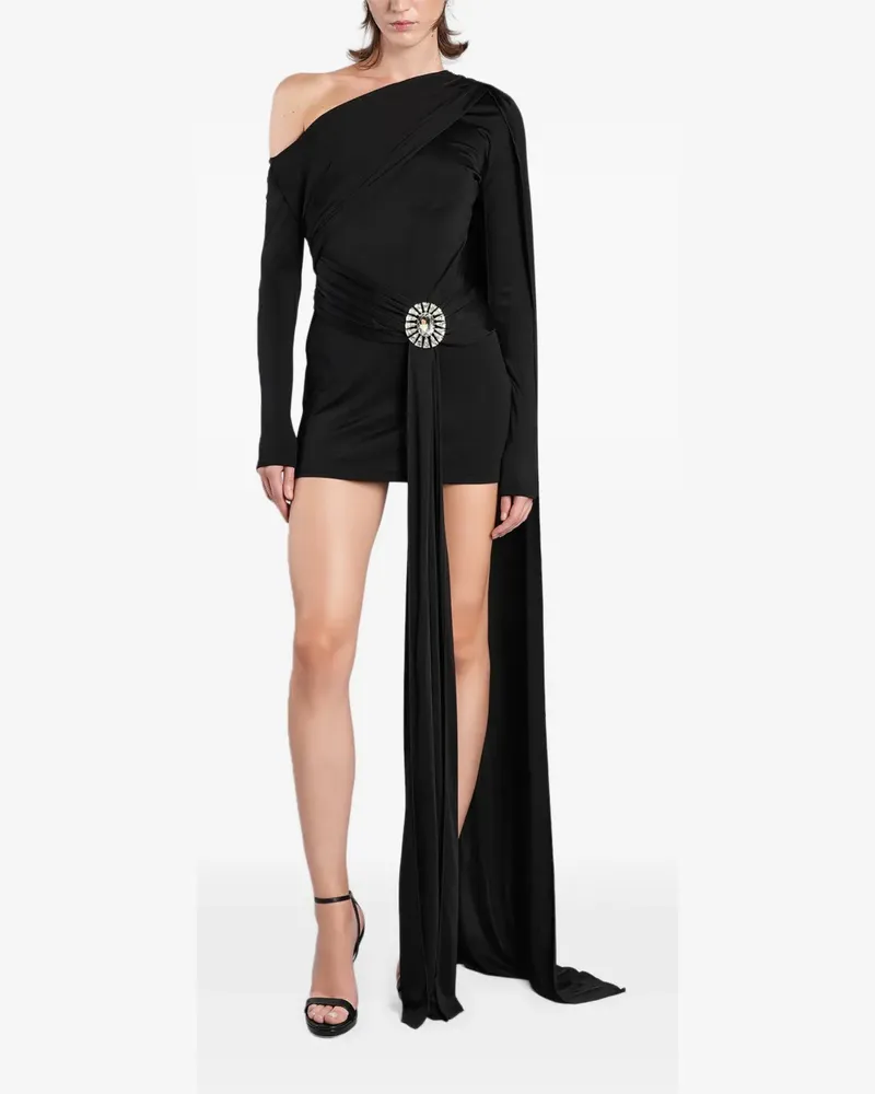David Koma Kristallverziertes Kleid - Schwarz Schwarz
