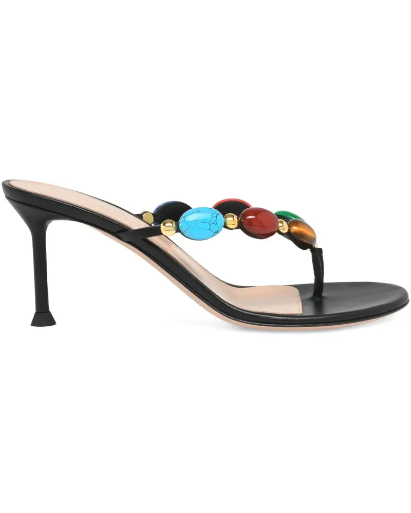 Gianvito Rossi Verzierte Sandalen 90mm - Schwarz Schwarz