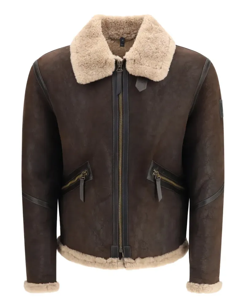 Belstaff Winterbrook Jacke mit Shearling - Braun Braun