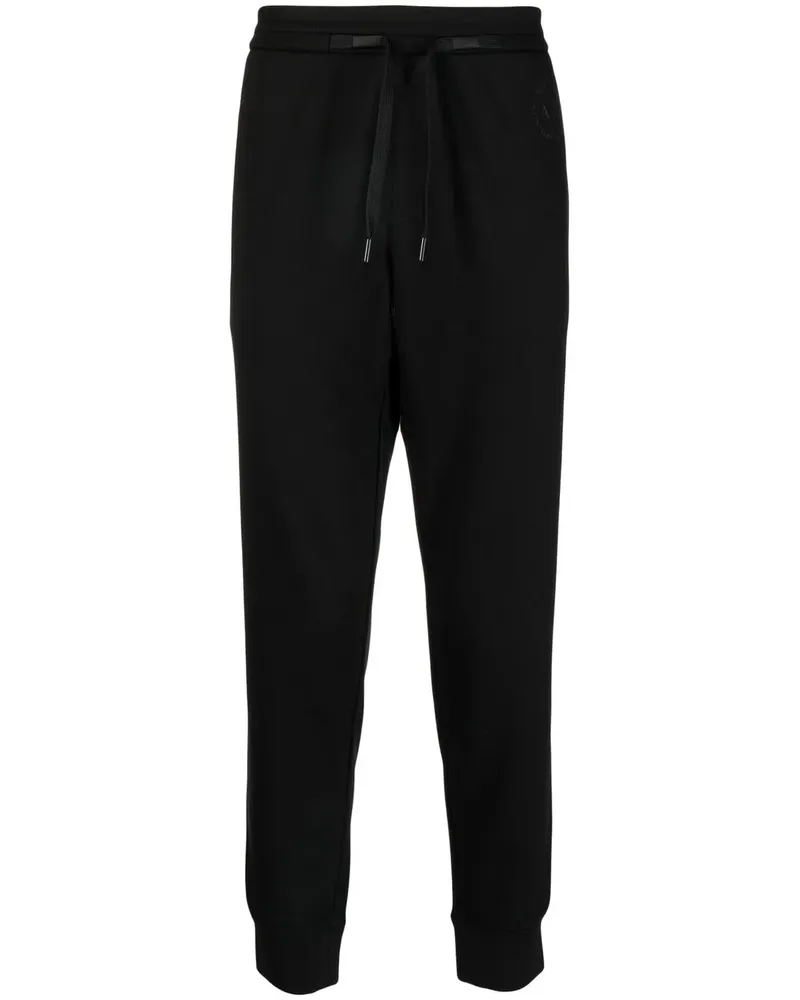 Armani Exchange Jogginghose mit Logo-Print - Schwarz Schwarz