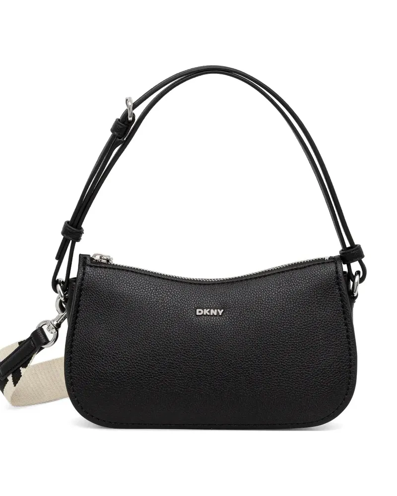 DKNY Schultertasche mit Logo-Schild - Schwarz Schwarz
