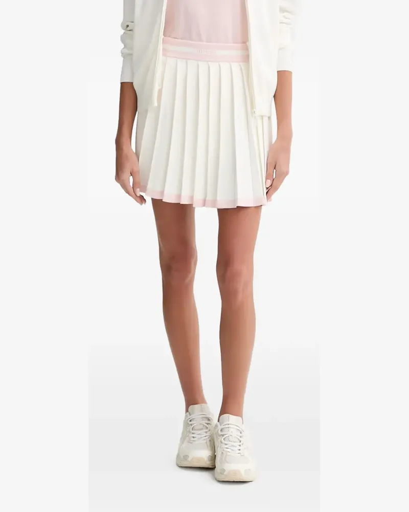 Guess Gabry pleated elasticated-waistband mini skirt - Weiß Weiß