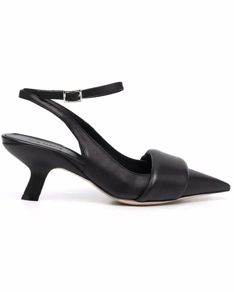 Vic Matié Spitze Pumps mit niedrigem Absatz - Schwarz Schwarz
