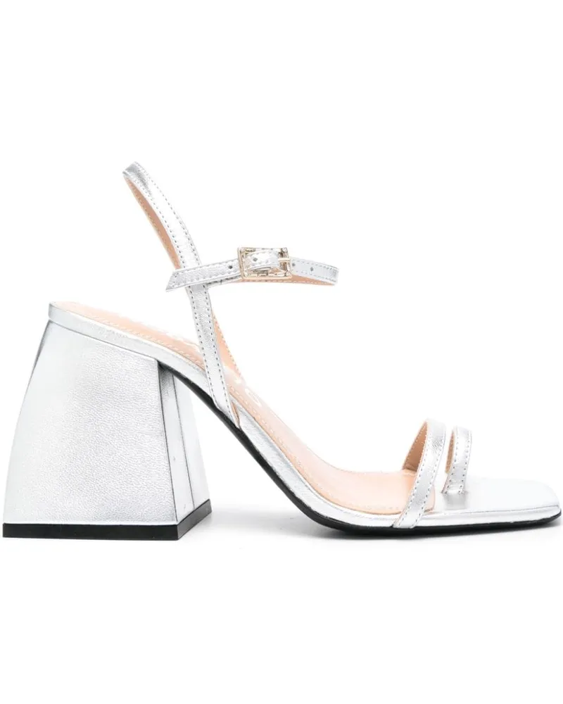 NODALETO Sally Sandalen 90mm - Silber Silber