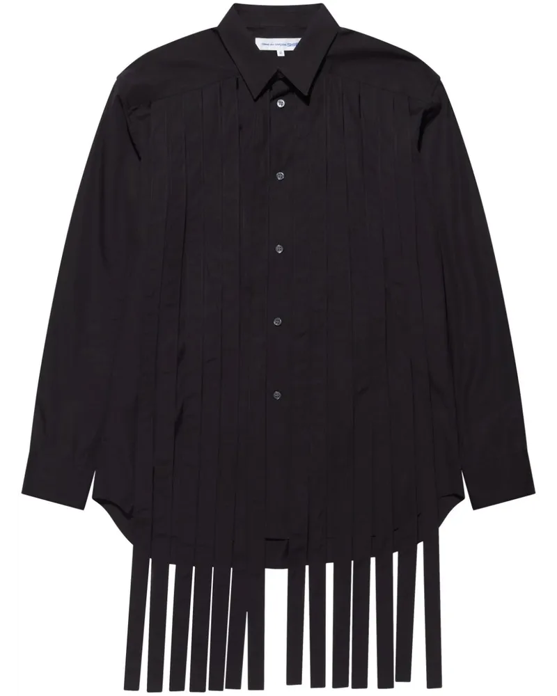 Comme des Garçons Hemd mit Fransen - Schwarz Schwarz