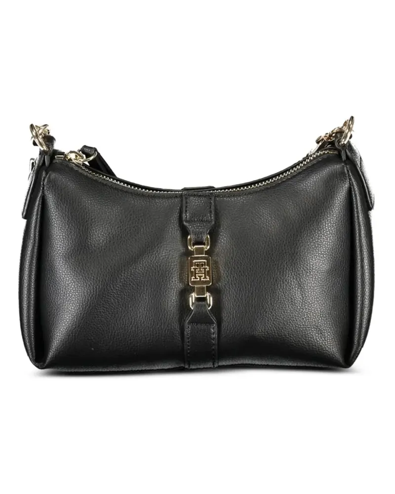 Tommy Hilfiger small Julia logo-plaque crossbody bag - Schwarz Schwarz