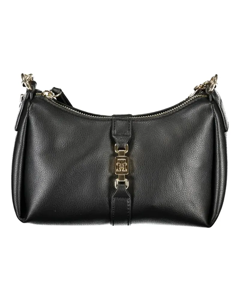 Tommy Hilfiger small Julia logo-plaque crossbody bag - Schwarz Schwarz